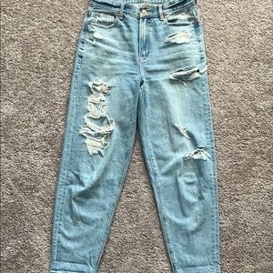 American Eagle Women's Distressed Mom Jeans